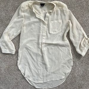 Sheer Button Down Tunic